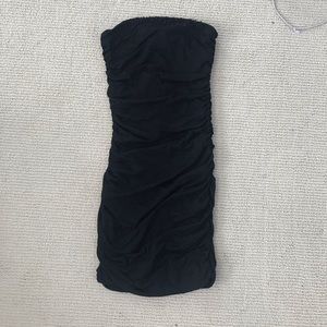 Express Beaded Strapless Dress